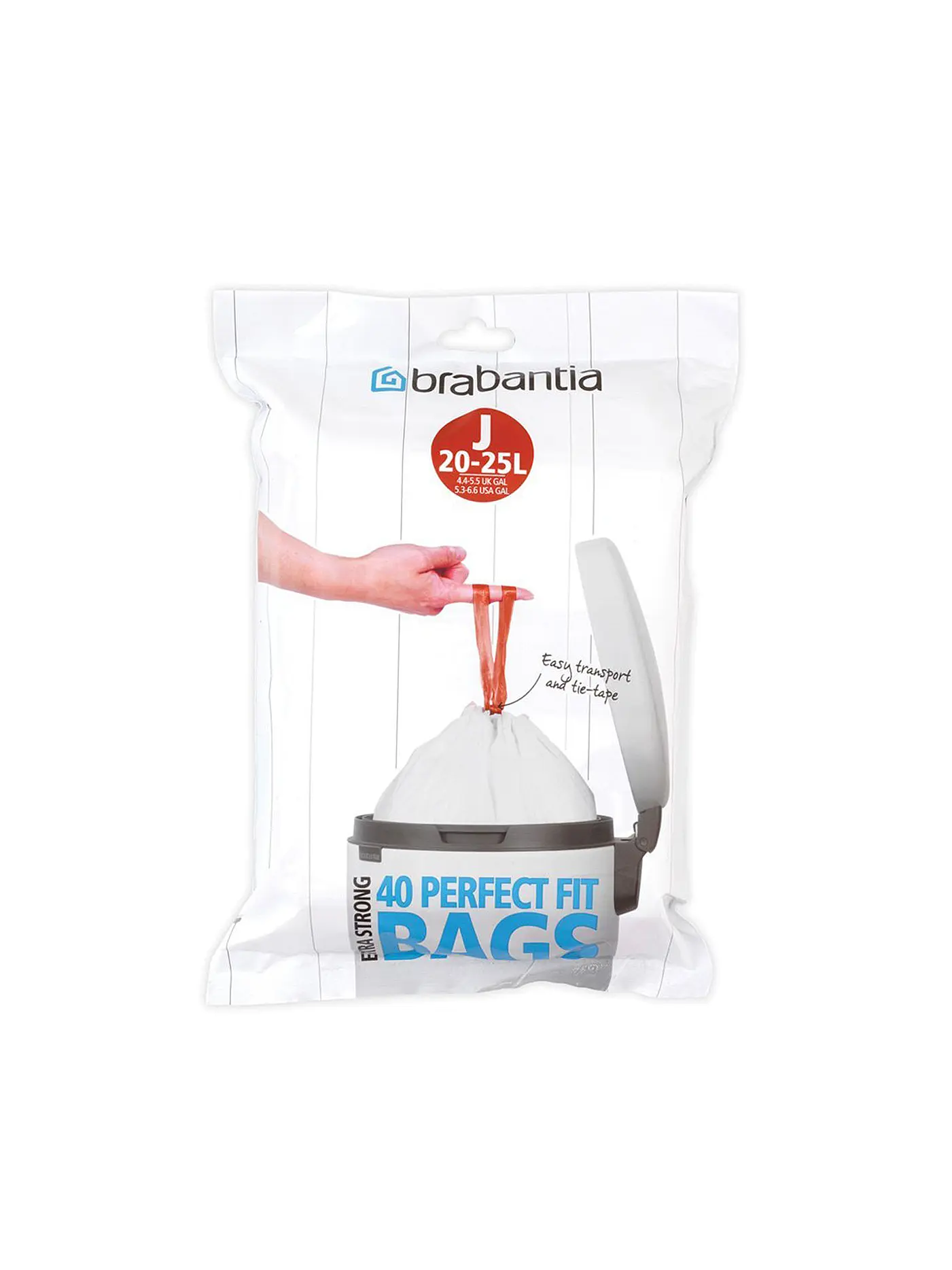 BRABANTIA | Perfectfit Beutel 23L / 40 Stück | 